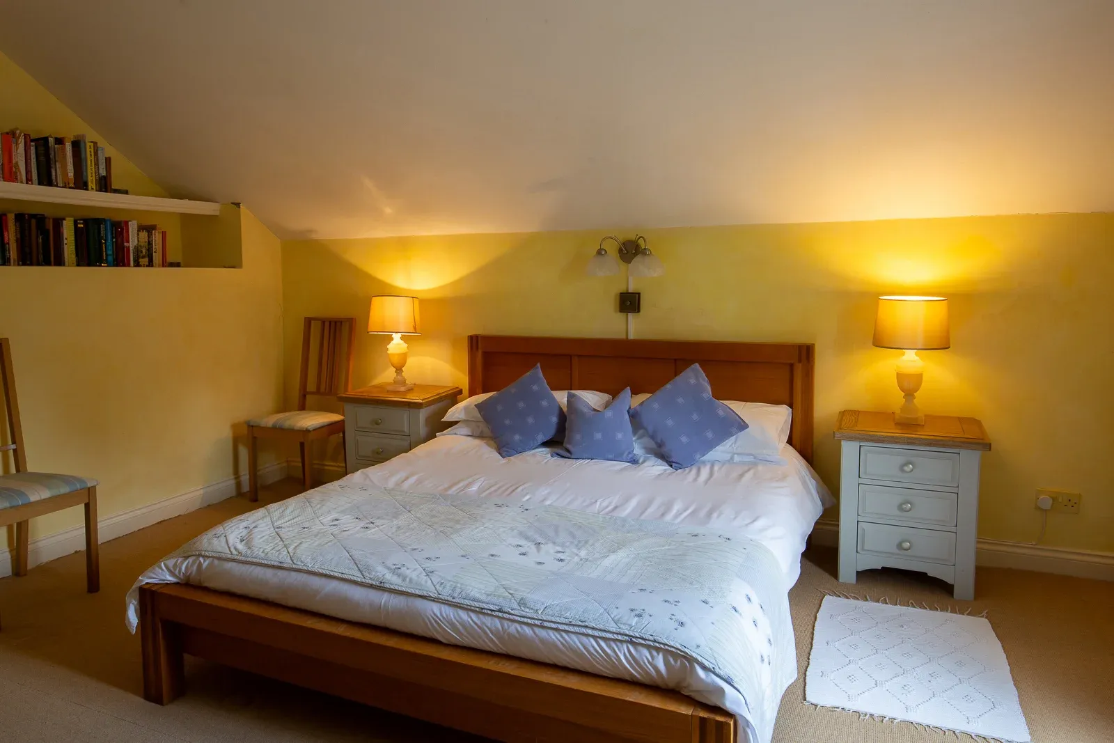 Bedroom five with king size bed and en suite bathroom