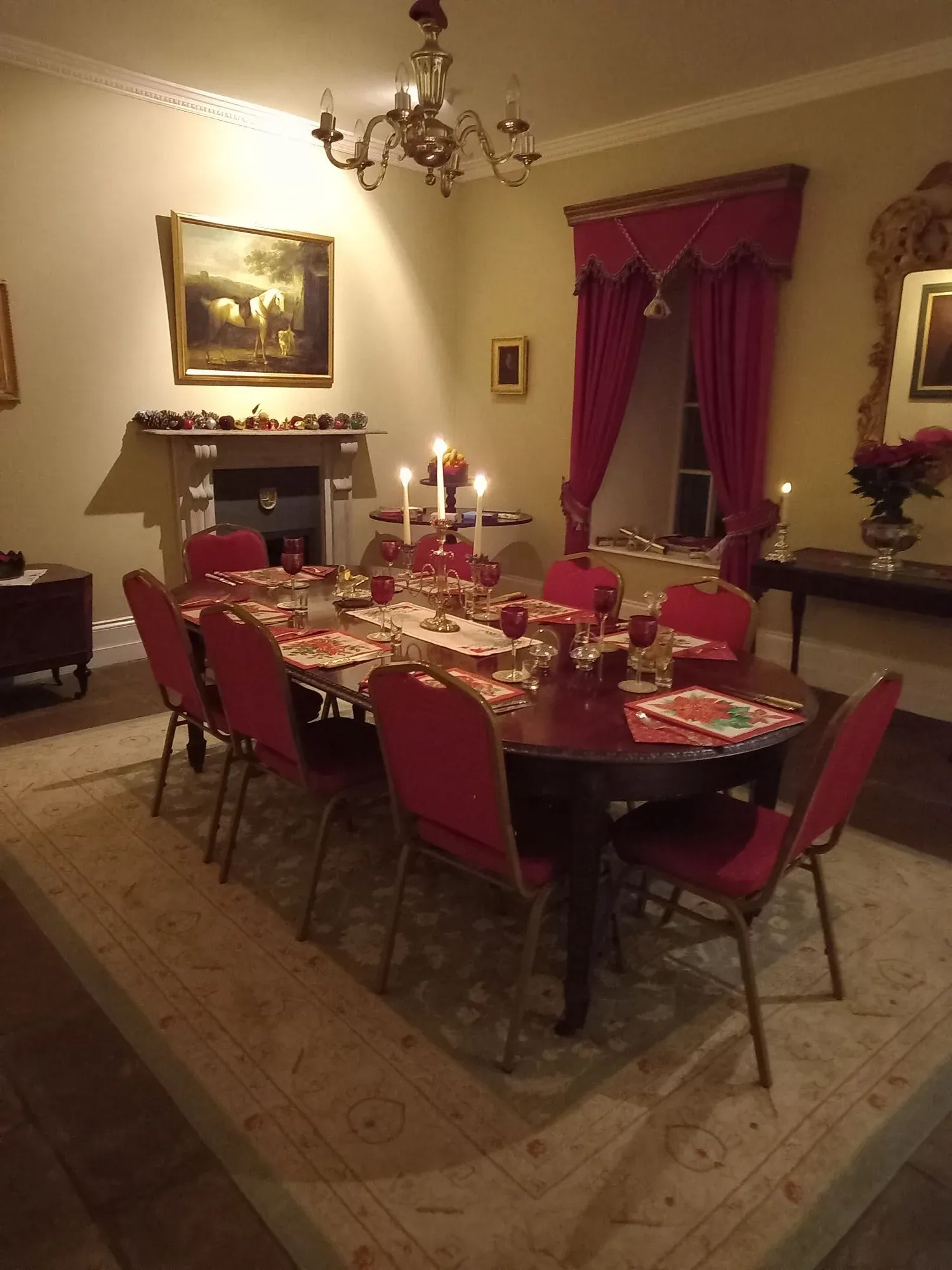 The dining-room - Christmas at Doon House